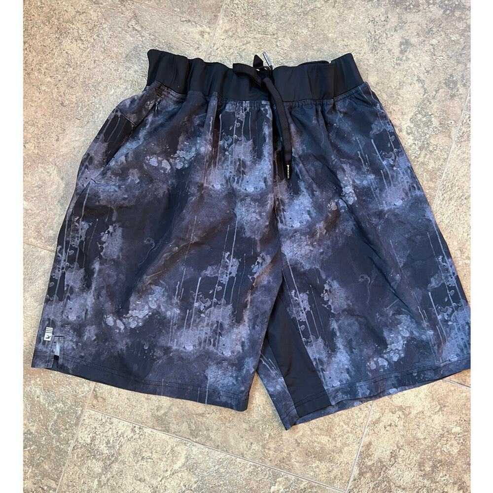 Glyder Arcadia Black Cloud Drip Stretch Waist with tie Shorts, Men's XXLarge